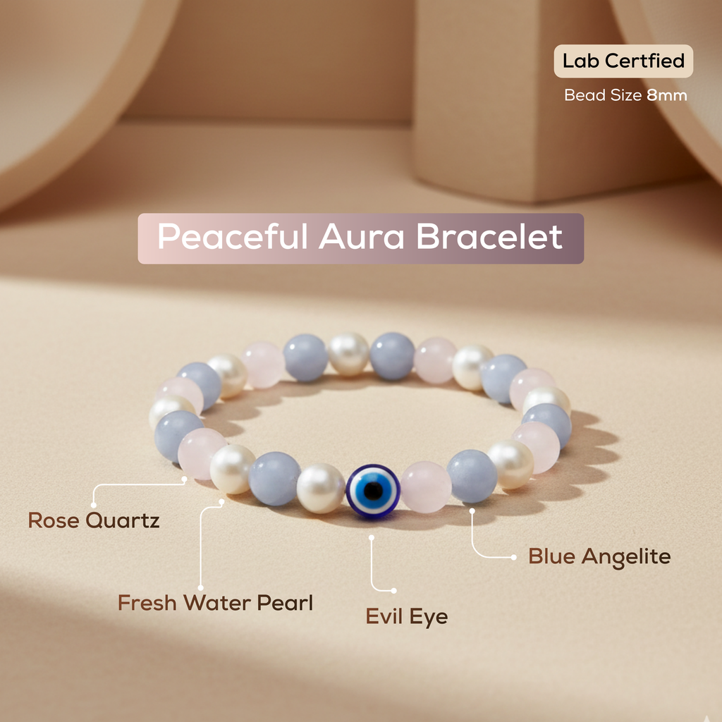 Natural Peaceful Aura Bracelet