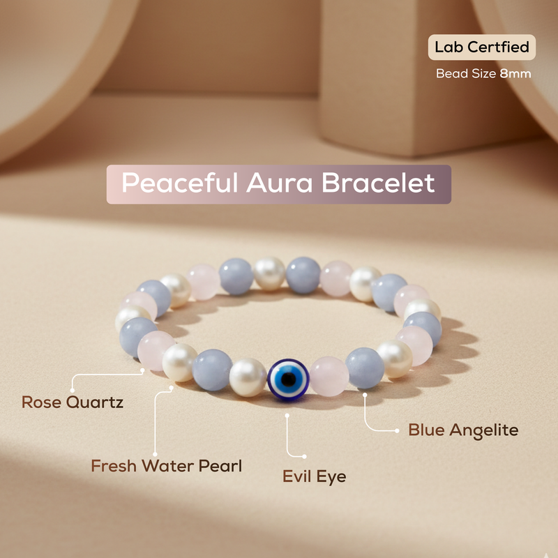 Natural Peaceful Aura Bracelet
