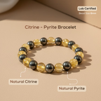 Wealth Magnet Citrine & Pyrite Prosperity Bracelet