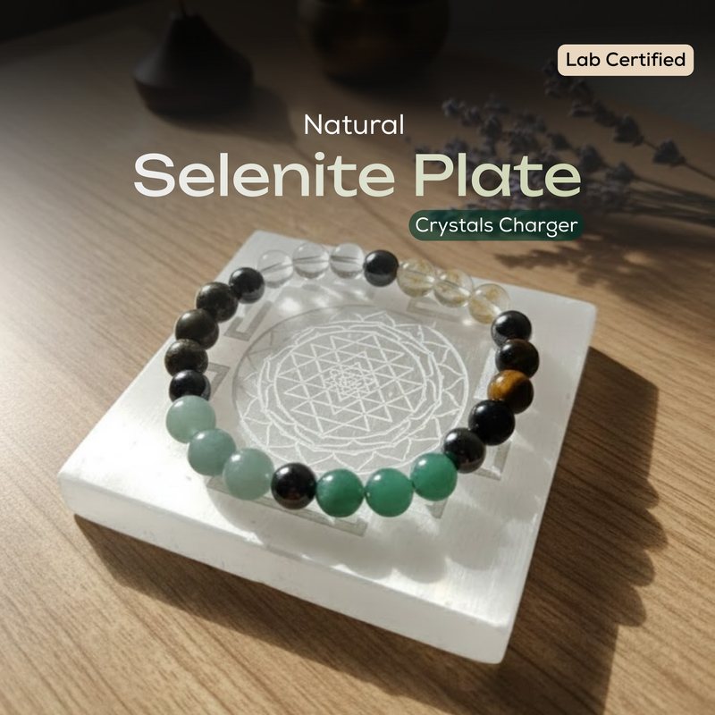 Natural Selenite plate