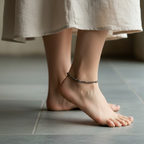 Natural Raw Pyrite Anklet