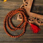 Natural 5 Mukhi Rudraksha Mala (6mm)