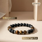 Natural Lava Tiger Eye Bracelet