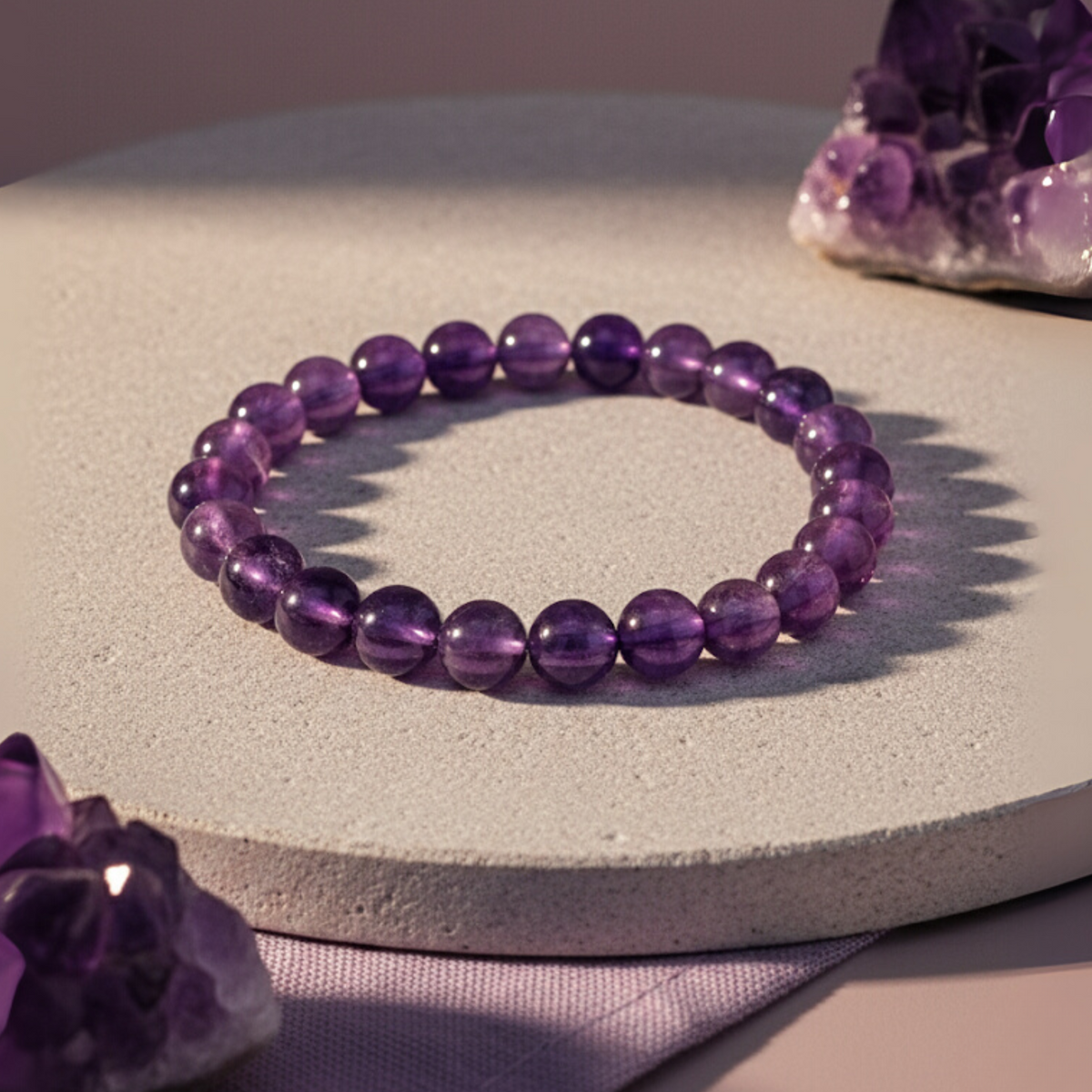 Amethyst Calm & Clarity Healing Bracelet