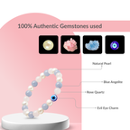 Peaceful Aura Evil Eye & Healing Stone Bracelet