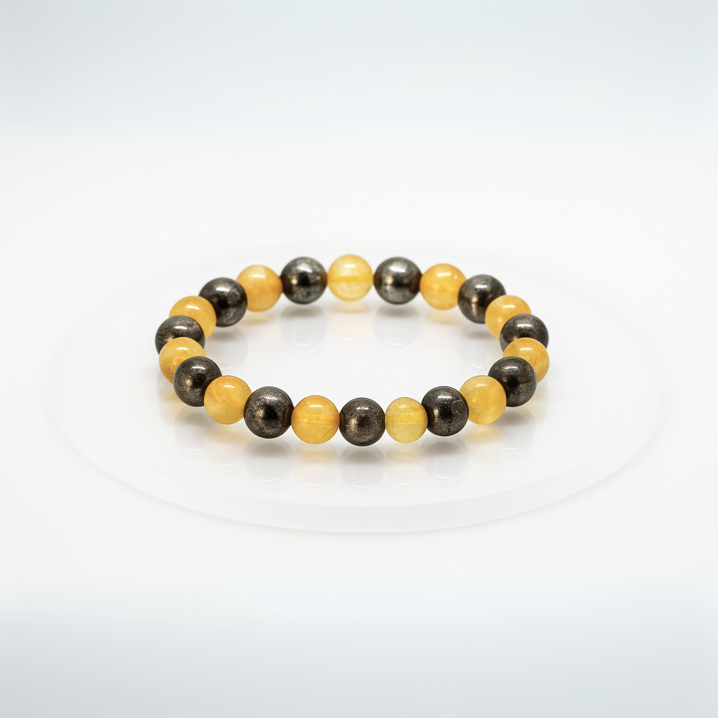 Wealth Magnet Citrine & Pyrite Prosperity Bracelet