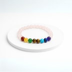 Celestral 7-Chakra Rose Quartz Harmony Bracelet