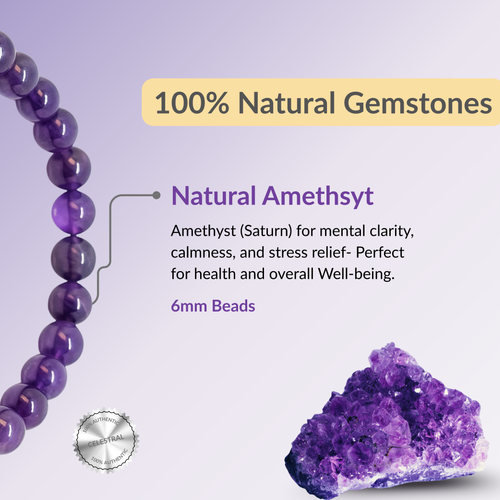 Amethyst Calm & Clarity Healing Bracelet